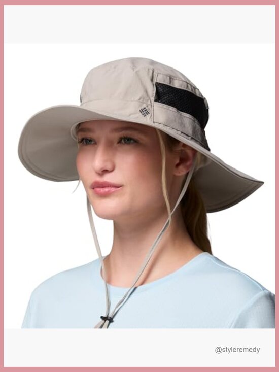 Women\'s Sun Hat UPF 50 Mesh Venting Adjustable Drawcord Packable Nylon